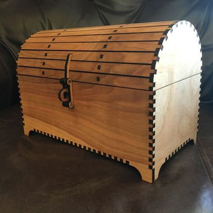 ساخت انواع جعبه چوبی با لیزر
