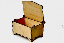 تصویر آموزش طراحی جعبه چوبی و برش با دستگاه برش لیزری